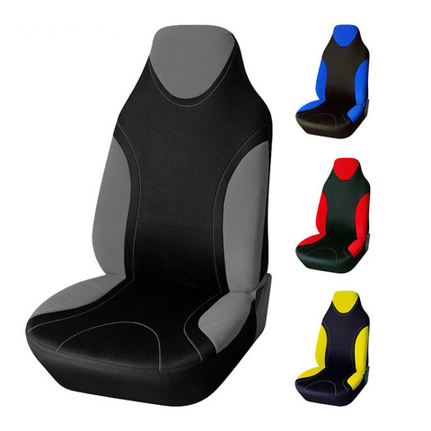 Cubierta de asiento de coche con cubo de respaldo alto estilo coche deportivo Universal Se adapta a la mayoría de los accesorios interiores para automóviles Cubiertas de asientos Protección Automóvil ► Foto 1/6