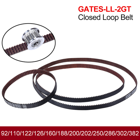 Correa de distribución de bucle cerrado de GATES-LL-2GT GT2, correa síncrona de 6MM, correa reforzada de fibra de vidrio, piezas de impresora 3D para Ender3 cr10 Anet ► Foto 1/6