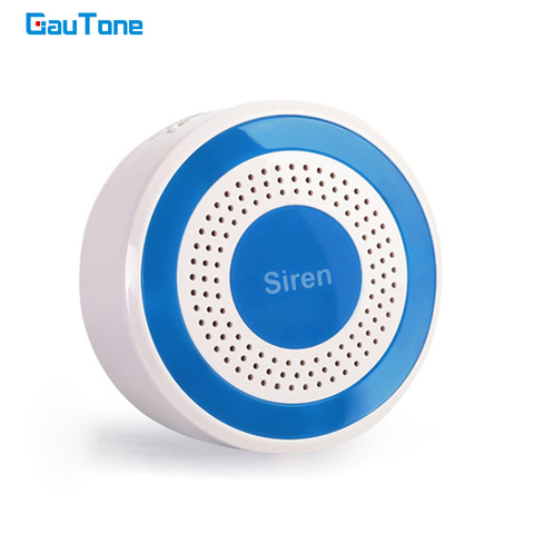 GauTone-sistema de alarma de seguridad para sirena, 85dB, inalámbrico, luz estroboscópica, Sensor de alerta para 433MHz, Wifi, GSM ► Foto 1/6