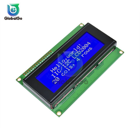 Pantalla LCD LCD2004 2004 20x4 2004A, azul/verde, HD44780, Módulo adaptador de interfaz IIC/I2C SPI para arduino 3,3 V 5V ► Foto 1/6