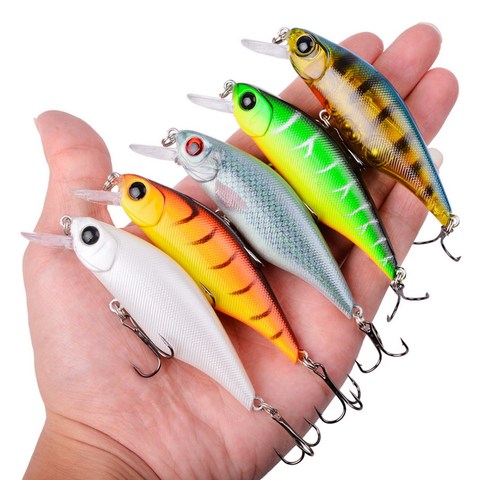 Señuelo duro de pesca Minnow, cebo de pesca de 9cm y 11g, Wobbler, pesca Al curricán, agua dulce y salada, trucha, señuelos para carpa, 1 Uds. ► Foto 1/6