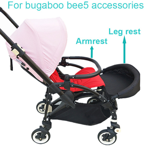 Accesorios de cochecito de bebé, Pedal extensible, reposabrazos, parachoques de PU para Bugaboo Bee5 Bee3, 1:1 ► Foto 1/6