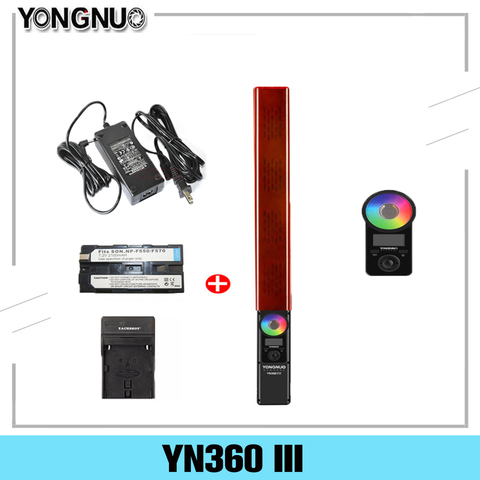 YONGNUO-Luz LED portátil YN360 III YN360III para vídeo temperatura de Color RGB de 5500k para estudio de fotografía y grabación de vídeo al aire libre ► Foto 1/6