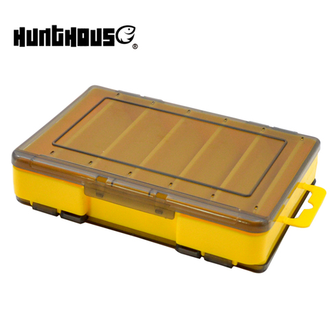 Hunthouse pesca caja de 12 14 compartimentos de doble capa de alta resistencia accesorios de pesca, señuelo gancho de cajas de almacenamiento de doble cara ► Foto 1/6