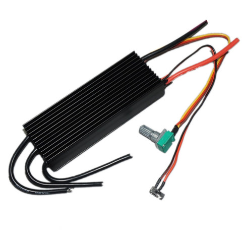 24V1000W de alta potencia conductor de motor sin escobillas gobernador potenciómetro regulación de velocidad 50A inversión positiva sin escobillas ESC ► Foto 1/1