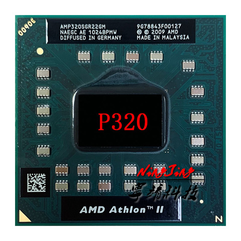 AMD Athlon II Dual-Core móvil P320 2,1 GHz Dual-Core Dual-Hilo de procesador de CPU AMP320SGR22GM hembra s1 ► Foto 1/1