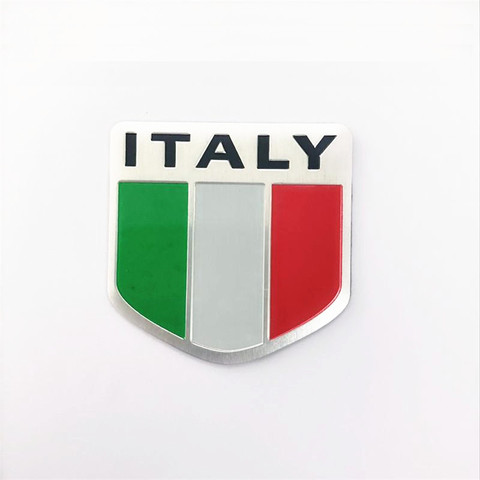 Italiano Nacional Bandera de Italia pegatinas para automóvil con emblema ► Foto 1/5