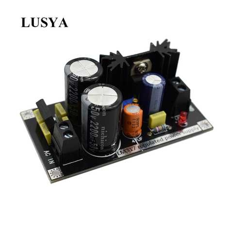 Lusya-Mini Placa de alimentación regulada ajustable LM317, regulador lineal ajustable de CA a CC con placa de filtro rectificador A7-006 ► Foto 1/1