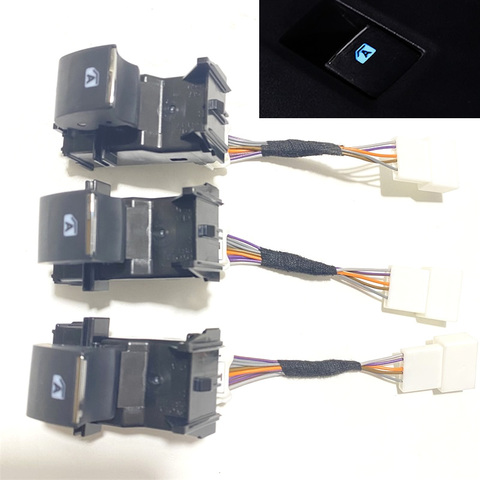 Interruptor de ventanilla individual LED iluminado con Cable, para Toyota RAV4 RAV 4 2022, 3 uds. ► Foto 1/6