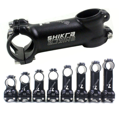SHIKRA-Vástago para bicicleta de montaña y de carretera, pieza para el manillar de MTB de 31,8 mm, ultraligera, de 7º, disponible de 45, 55, 65, 70, 80, 90, 100 y 110mm de largo ► Foto 1/6