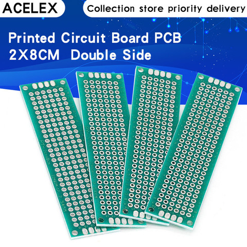 2x8cm doble lado PCB prototipo diy Universal impresa de placa de circuito ► Foto 1/6
