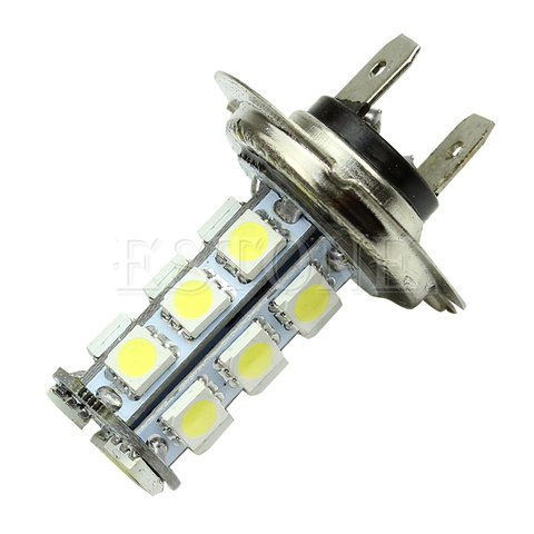 Bombillas para vehículos, luz de conducción antiniebla, LED H7 5050 18-SMD, color blanco puro, G8TE ► Foto 1/6