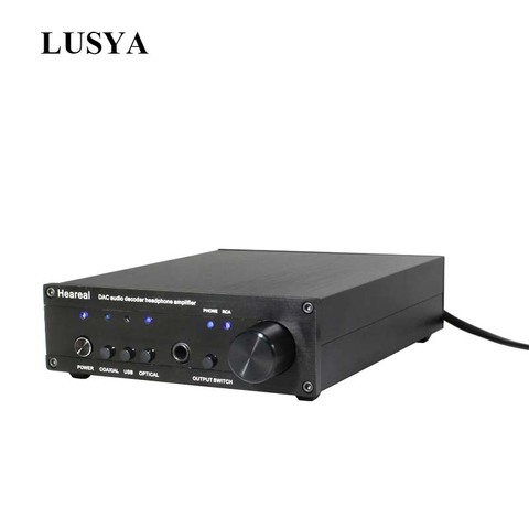 Lusya-AMPLIFICADOR DE AURICULARES hifi ES9018 DAC, decodificador de audio coaxial de fibra USB, DSD, 32 bits, 384K, T0956 ► Foto 1/6