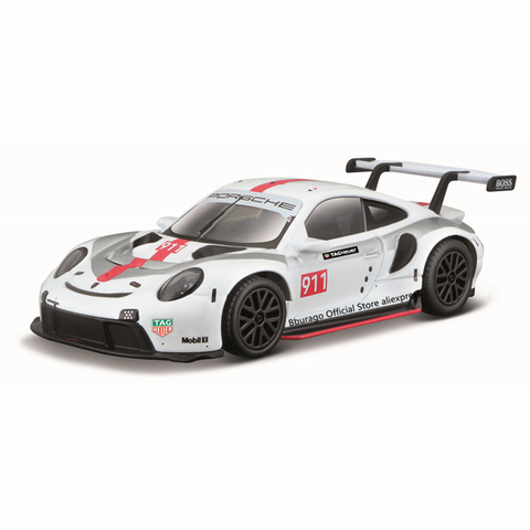 Bburago-Coche de aleación de lujo modelo Porsche 911 RSR, juguete de colección, regalo, escala 1:43 ► Foto 1/6