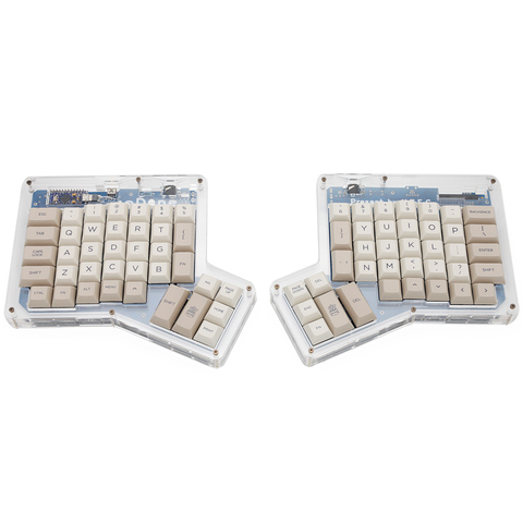 Teclas dsa ergodox ergo pbt para sublimación, teclados mecánicos personalizados, teclado ergonómico Infinity ErgoDox, color beige y gris ► Foto 1/1