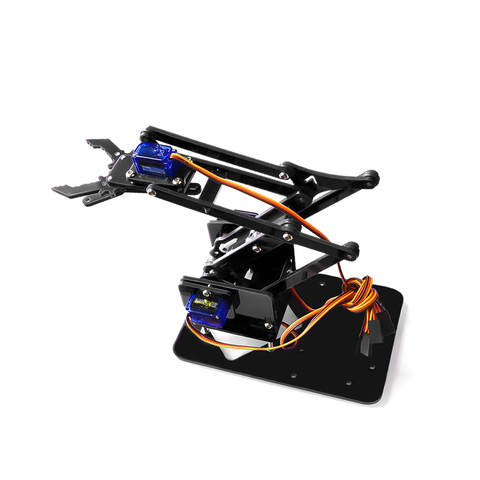 4 DOF Unassembly acrílico Robot brazo mecánico manipulador Garra Para Arduino fabricante de aprendizaje DIY Kit de Robot ► Foto 1/2
