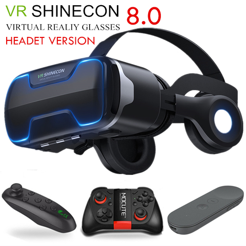 G02ED VR shinecon 8,0 edición estándar y versión de auriculares Realidad virtual 3D VR gafas cascos control opcional ► Foto 1/6