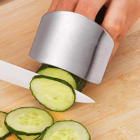 Utensilio de Cocina de acero inoxidable, Protector de dedos de mano, cortador de cuchillos, Protector seguro, accesorios de Cocina, pegatinas de jardín ► Foto 1/6