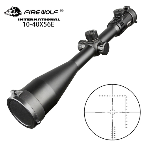 Fire wolf táctico 10-40X56 E Rifle de aire óptica punto rojo verde Gran Aumento francotirador visores miras de caza vista ► Foto 1/6