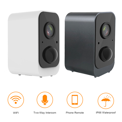 Pripaso-cámara IP de seguridad para exteriores, alimentada por batería videocámara inalámbrica de 1080P, WiFi, 2MP, HD, impermeable, batería recargable, portátil ► Foto 1/6