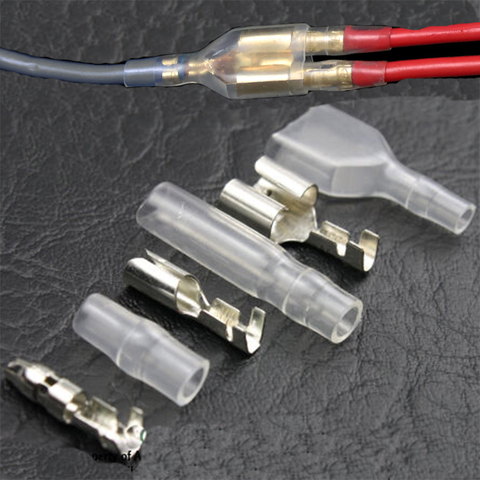 Juego de terminales de conectores de bala para coche, Conector de cable eléctrico japonés, macho, hembra y individual, 3,9mm, 4,0mm, 50 Uds. ► Foto 1/4