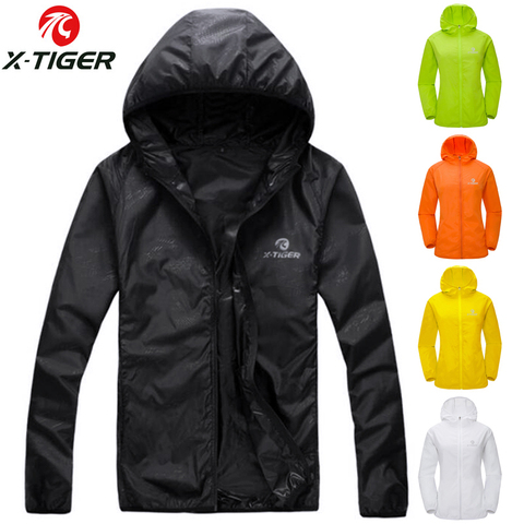 X-TIGER Jersey de ciclismo reflectante a prueba de viento MTB para bicicleta abrigo de viento súper ligero protector solar para senderismo chaqueta ciclismo ropa deportiva ► Foto 1/6