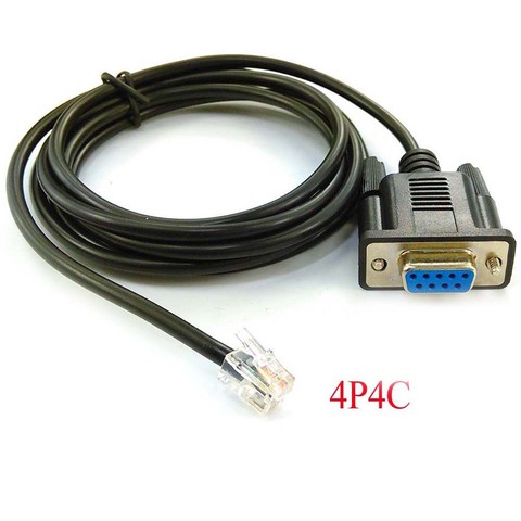 Db9 rs232 a rj11 serie cable para pc conectar celestron de nexstar eq6 mano cable de control synscan handcontroller serie ► Foto 1/6