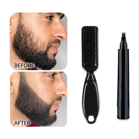 Pluma de barba de cuatro puntas resistente al agua, cepillo de barba y pelo triturado, combinación de cobertura, larga duración, forma de reparación, TSLM1 ► Foto 1/6