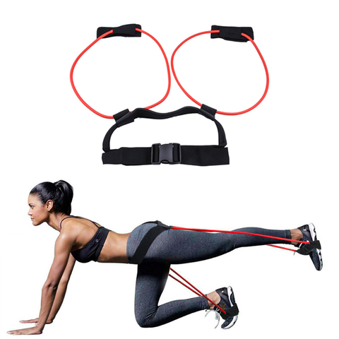 Bandas elásticas de resistencia para entrenamiento de glúteos, cintas para Fitness, rebote, cuerda de tracción, sentadillas, ajuste de cintura, fuerza de la pierna, agilidad ► Foto 1/6