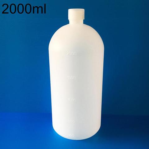 Botella de plástico transparente con sello de laboratorio, contenedor de almacenamiento de muestra, 2000ml ► Foto 1/6