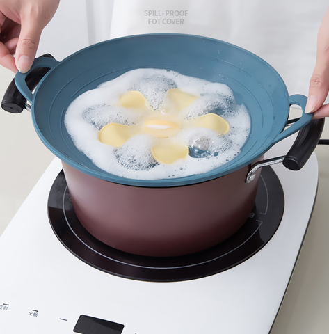 Tapa de silicona para olla y sartén, accesorios de cocina, utensilios de cocina con forma de flor, accesorios de cocina para el hogar ► Foto 1/6