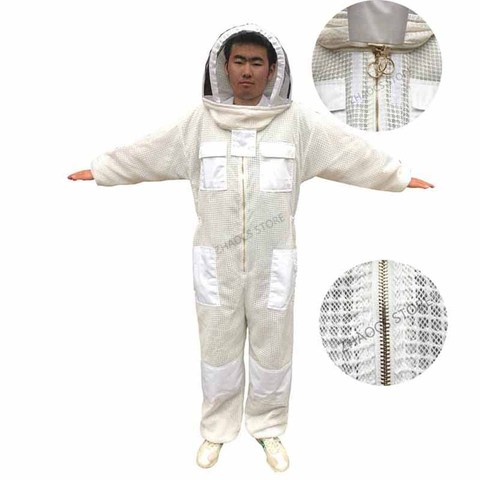 Traje de apicultura profesional para apicultor, traje antimosquitos transpirable para abejas, ropa de apicultor, 1 unidad ► Foto 1/6