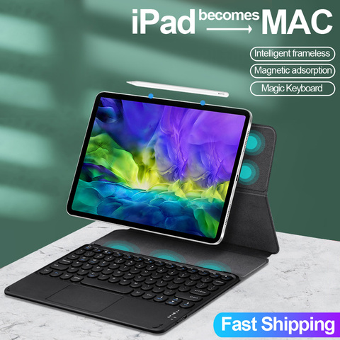 Magia teclado para iPad Pro caso 2022 para iPad 12,9 Pro 2022, 2022 4 10,9 Cover magnético Bluetooth Touchpad teclado casos ► Foto 1/6