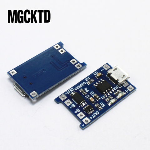 100% nuevo 5V Micro USB 1A 18650 batería de litio placa de carga con módulo de cargador de protección para Kit de bricolaje ► Foto 1/3