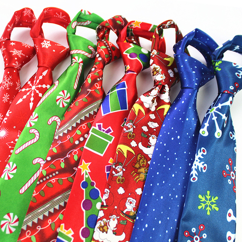 JEMYGINS-Corbata navideña de 2022 cm para hombre, corbata con estampado de árbol y muñeco de nieve, regalo para hombre, Festival de corbata para Navidad, 9,5 ► Foto 1/6