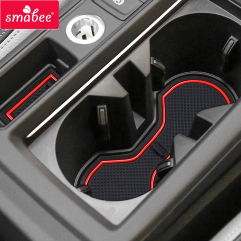 Smabee-alfombrilla antideslizante para puerta de coche, para Audi Q3 2022, portavasos de goma, accesorios interiores, alfombrillas adhesivas para coche ► Foto 1/5