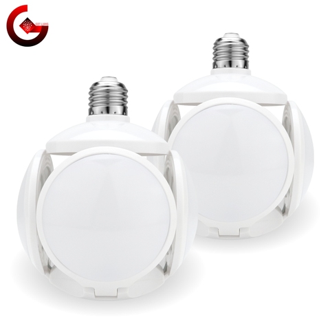 Bombilla LED plegable para fútbol, Bombilla de 40W E27, lámpara OVNI de 360 grados CA 85-265V 110V 220V, bombillas LED de foco, blanco frío/cálido ► Foto 1/6