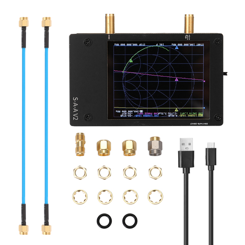 Analizador de red vectorial 3G, S-A-A-2, anovna V2, Analizador de antena de onda corta HF VHF UHF con carcasa ► Foto 1/6