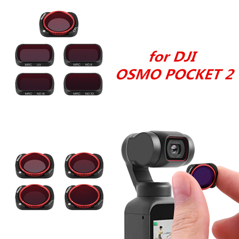 BRDRC-accesorios para Dron UV y CPL ajustables y ND para DJI Osmo Pocket 2, cardán profesional de mano, filtros de objetivo de cámara ► Foto 1/6