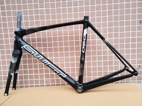 Cuadro De Carbono de bicicleta de carretera de gran tamaño, 700c, súper ligero, 56cm, 58cm, 59cm, 61cm, carbono completo ► Foto 1/6