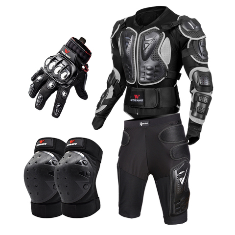 WOSAWE chaqueta de armadura de motocicleta de cuerpo completo chaqueta de equitación de Motocross equipo de protección hombro mano protección Junta Moto Clot ► Foto 1/6