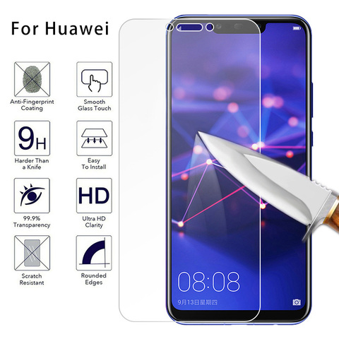 Vidrio Protector para pantalla de móvil, cristal templado 9H para Huawei P20 Lite P20 Pro, P10 P9 P8 Plus 2017, P30 Lite P40 Lite ► Foto 1/6