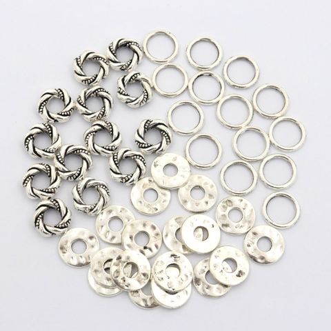 100 piezas mezcla oro tibetano plata Metal redondo cerrado espaciador suelto cuentas salto anillos bisuteria para hacer joyas manualidades por mayor pulsera accesorios Diy ► Foto 1/6