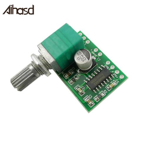 Placa de amplificador de Audio Digital PAM8403 Mini, potencia de 5V, 2 canales, 3W, Control de volumen con potenciómetro de conmutación, 1 Uds. ► Foto 1/6