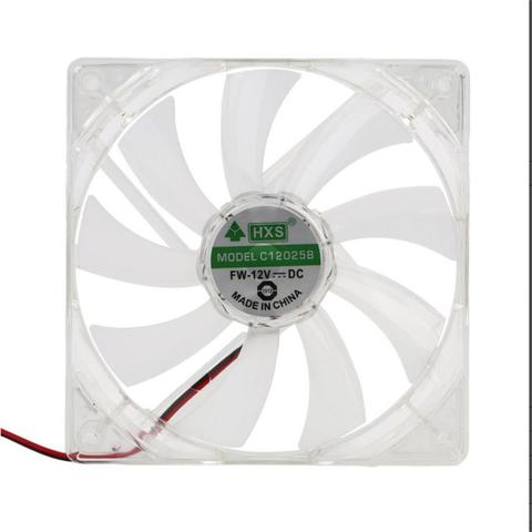 Ventilador de refrigeración para PC, dispositivo de ventilación con 4 luces LED, 120mm, conector Molex de poco ruido, fácil de instalar, 12V ► Foto 1/6