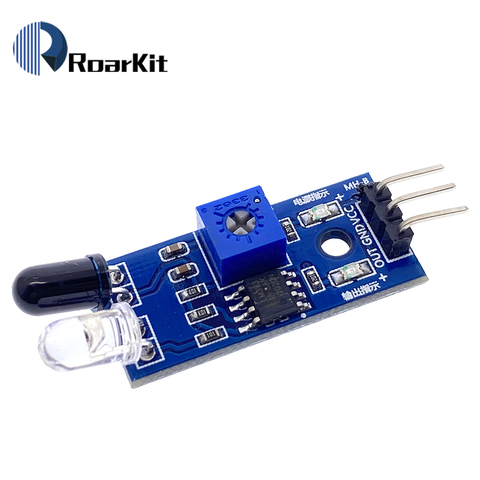 Módulo de Sensor infrarrojo para evitación de obstáculos, para Arduino Smart Car Robot, 3 cables, reflectante, fotoeléctrico, 10 unids/lote ► Foto 1/6