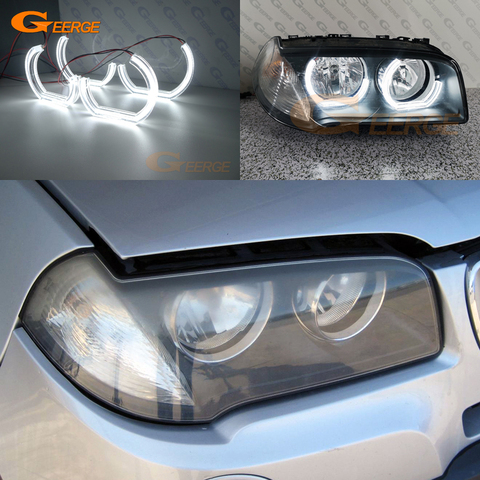 Para BMW E83 X3 2003-2010 excelente DTM M4 estilo Ultra brillante led Ojos de Ángel anillos de halo estilo de coche luz de día ► Foto 1/6