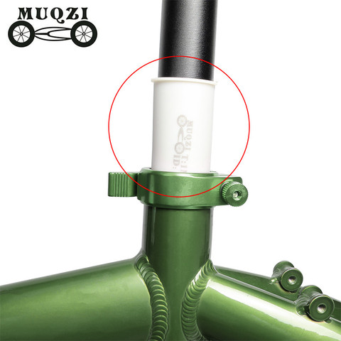 MUQZI-tija de sillín de bicicleta eléctrica plegable, funda de asiento de buje de conversión de 31,8/33,9/37MM, adaptador de tubo de grosor de 1mm, antiarañazos ► Foto 1/6