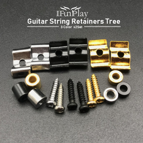 2Set cuerda de Guitarra electrica retenedores de árbol para ST TL Guitarra eléctrica Oro Negro cromado eléctrica Guitarra Accesorios ► Foto 1/6