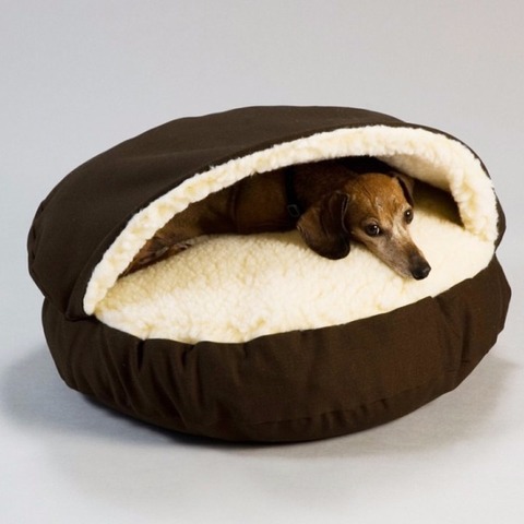 Manta gruesa de sofá para perro de Gato, nido redondo con forma de pan, extraíble, lavable, impermeable, cama de Casa de perro de diseño de lujo ► Foto 1/6